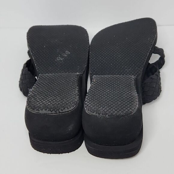 Sketcher's yoga foam platform heel wedge sandals - Picture 6 of 7